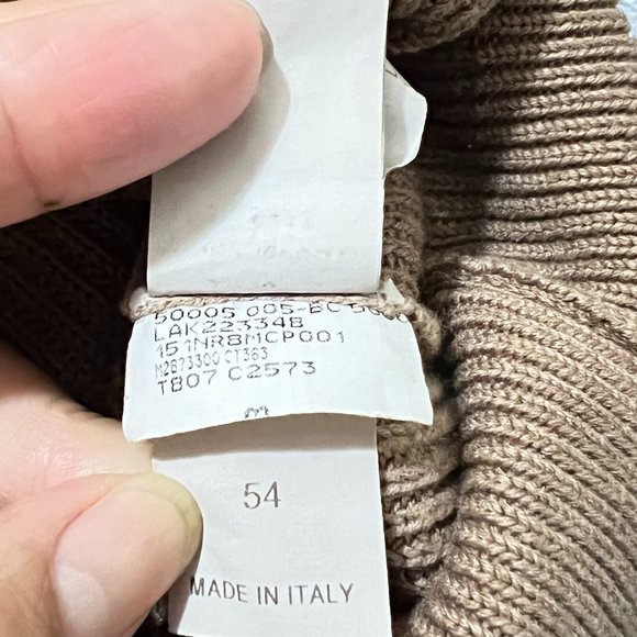 $1495 Authentic BRUNELLO CUCINELLI Made in ITALY Men's Brown Sweater Sz.54 EU - Picture 6 of 12